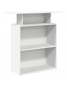 Banco Reception Bianco 100x40x104 cm in Legno Multistrato