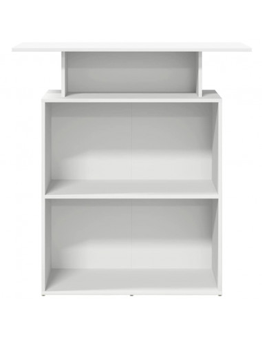 Banco Reception Bianco 100x40x104 cm in Legno Multistrato