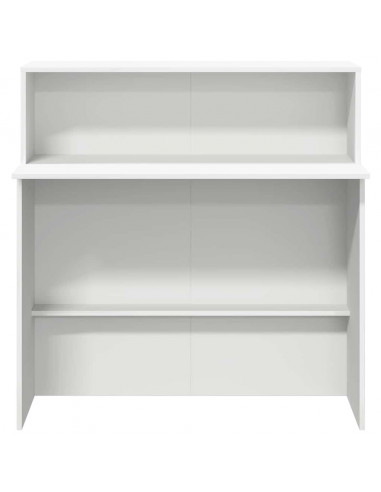 Banco Reception Bianco 100x50x103,5 cm in Legno Multistrato