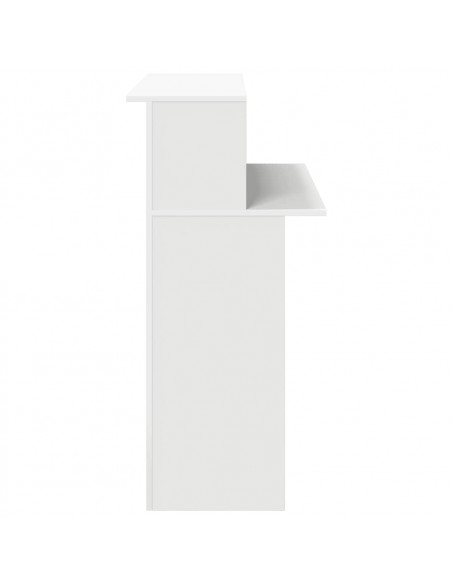 Banco Reception Bianco 100x50x103,5 cm in Legno Multistrato