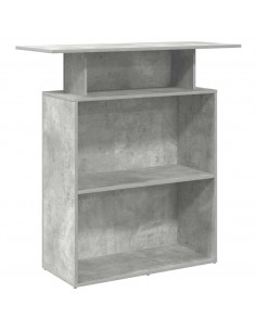 Banco Reception Grigio Cemento 100x40x104 cm Legno Multistrato