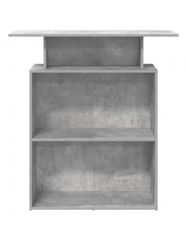 Banco Reception Grigio Cemento 100x40x104 cm Legno Multistrato