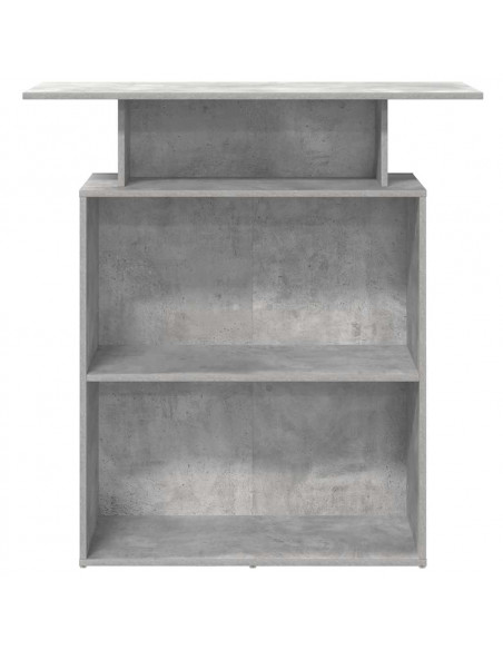 Banco Reception Grigio Cemento 100x40x104 cm Legno Multistrato