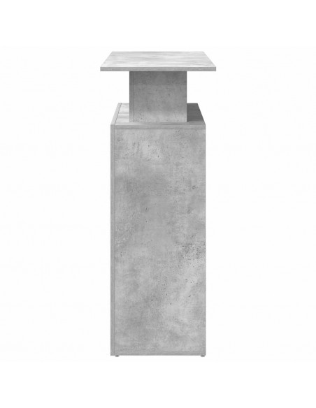 Banco Reception Grigio Cemento 100x40x104 cm Legno Multistrato