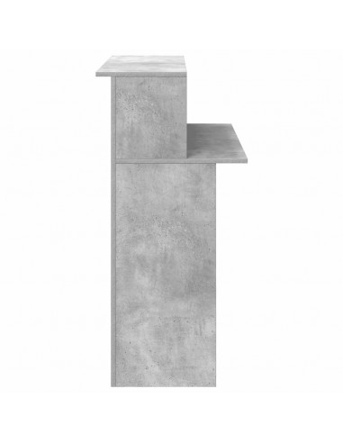 Banco Reception Grigio Cemento 100x50x103,5cm Legno Multistrato