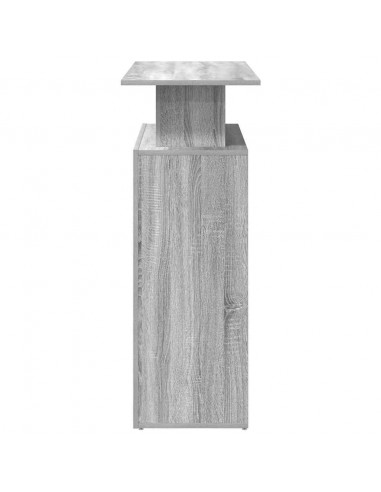 Banco Reception Grigio Sonoma 100x40x104 cm Legno Multistrato