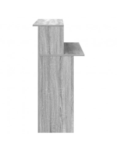 Banco Reception Grigio Sonoma 100x50x103,5 cm Legno Multistrato
