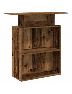 Banco Reception Legno Antico 100x40x104 cm Legno Multistrato