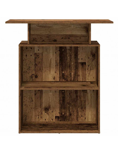 Banco Reception Legno Antico 100x40x104 cm Legno Multistrato