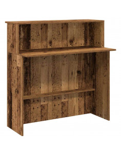 Banco Reception Legno Antico 100x50x103,5 cm Legno Multistrato