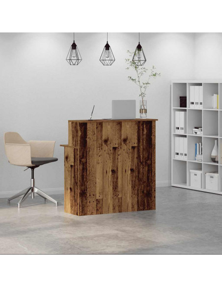 Banco Reception Legno Antico 100x50x103,5 cm Legno Multistrato