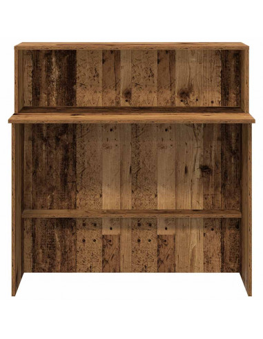 Banco Reception Legno Antico 100x50x103,5 cm Legno Multistrato
