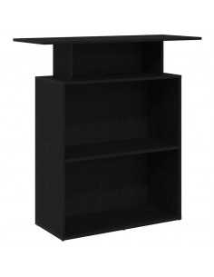 Banco Reception Nero 100x40x104 cm in Legno Multistrato