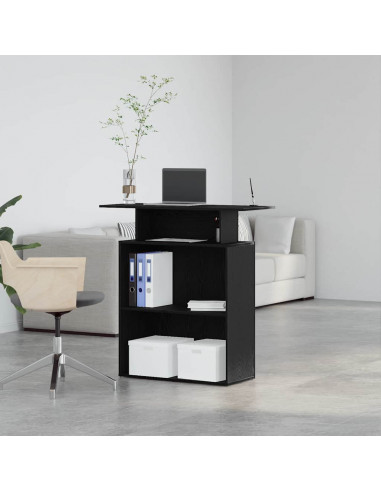 Banco Reception Nero 100x40x104 cm in Legno Multistrato