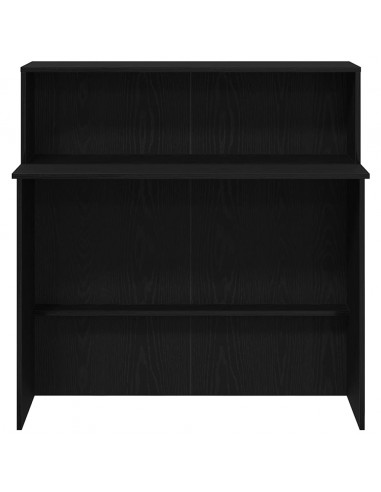 Banco Reception Nero 100x50x103,5 cm in Legno Multistrato