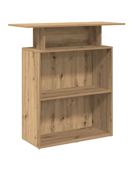 Banco Reception Rovere Artigianale 100x40x104 cm in Truciolato