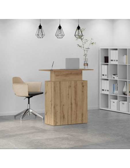Banco Reception Rovere Artigianale 100x40x104 cm in Truciolato
