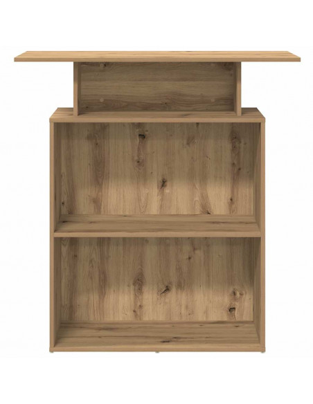 Banco Reception Rovere Artigianale 100x40x104 cm in Truciolato