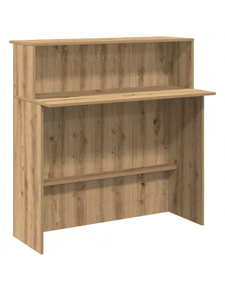 Banco Reception Rovere Artigianale 100x50x103,5cm in Truciolato