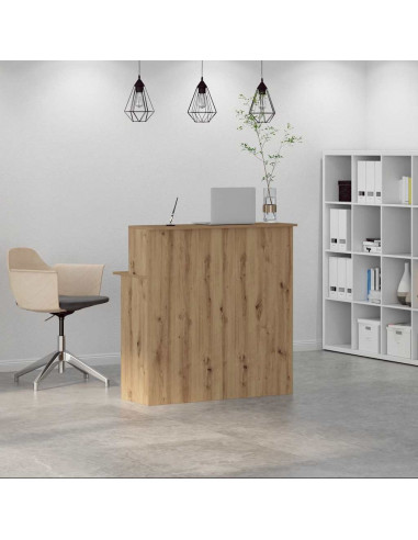 Banco Reception Rovere Artigianale 100x50x103,5cm in Truciolato