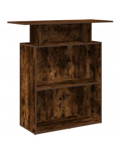 Banco Reception Rovere Fumo 100x40x104 cm in Legno Multistrato