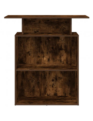 Banco Reception Rovere Fumo 100x40x104 cm in Legno Multistrato