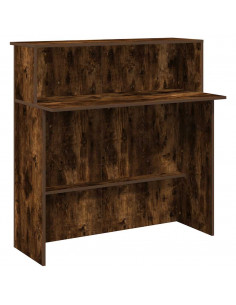 Banco Reception Rovere Fumo 100x50x103,5cm in Legno Multistrato