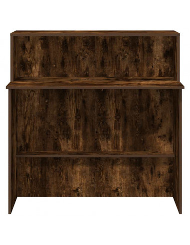 Banco Reception Rovere Fumo 100x50x103,5cm in Legno Multistrato
