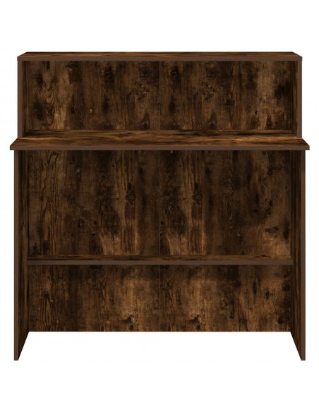 Banco Reception Rovere Fumo 100x50x103,5cm in Legno Multistrato