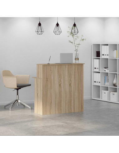 Banco Reception Rovere Sonoma 100x50x103,5 cm Legno Multistrato