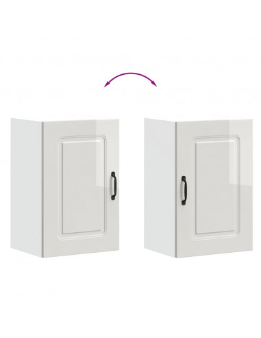 Base da Cucina Kalmar Bianco Lucido in Legno Multistrato