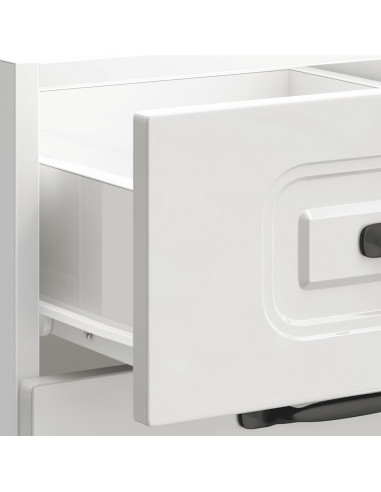 Base da Cucina Kalmar Bianco Lucido in Legno Multistrato