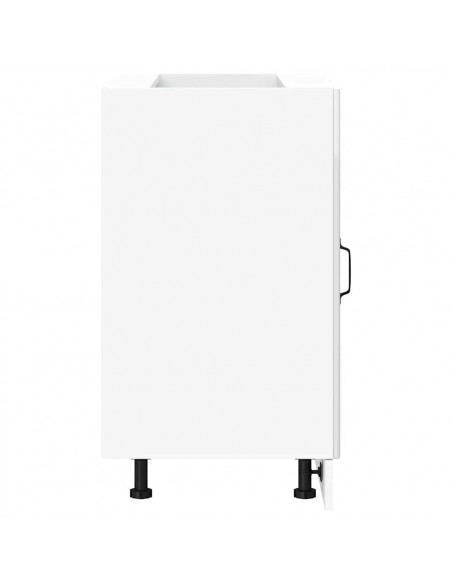 Base da Cucina Kalmar Bianco Lucido in Legno Multistrato