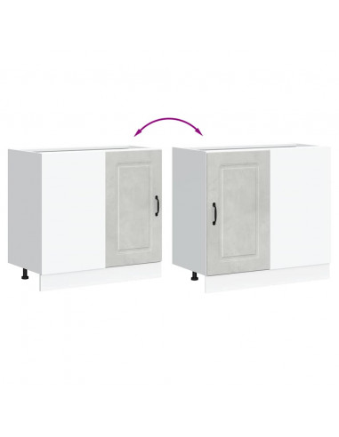 Base da Cucina Kalmar Grigio Cemento in Legno Multistrato