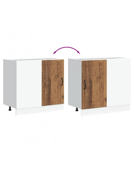 Base da Cucina Kalmar Legno Vecchio in Legno Multistrato