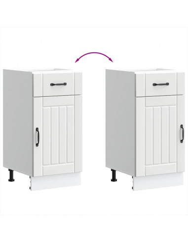 Base da Cucina Lucca Bianco in Legno Multistrato