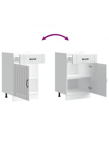 Base da Cucina Lucca Bianco in Legno Multistrato