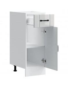 Base da Cucina Lucca Bianco Lucido in Legno Multistrato