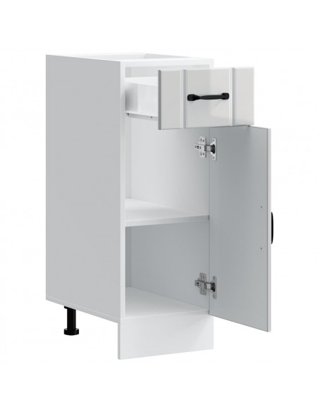 Base da Cucina Lucca Bianco Lucido in Legno Multistrato
