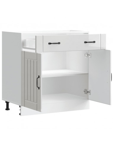 Base da Cucina Lucca Bianco Lucido in Legno Multistrato