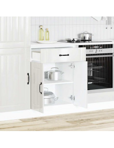 Base da Cucina Lucca Bianco Lucido in Legno Multistrato 2