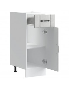 Base da Cucina Lucca Grigio Cemento in Legno Multistrato