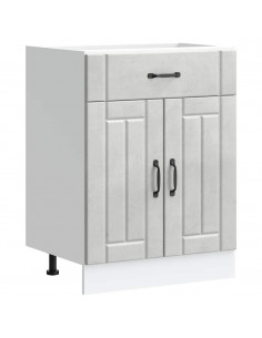 Base da Cucina Lucca Grigio Cemento in Legno Multistrato