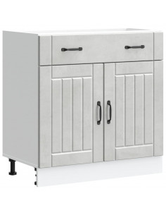 Base da Cucina Lucca Grigio Cemento in Legno Multistrato