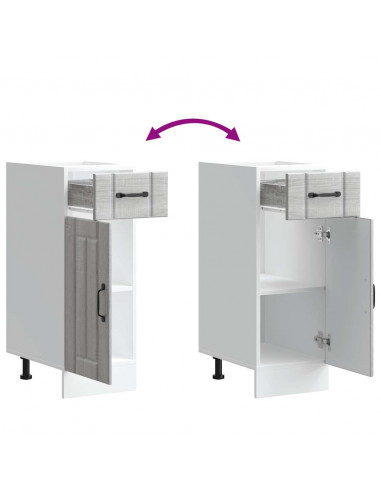 Base da Cucina Lucca Grigio Sonoma in Legno Multistrato