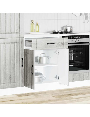 Base da Cucina Lucca Grigio Sonoma in Legno Multistrato