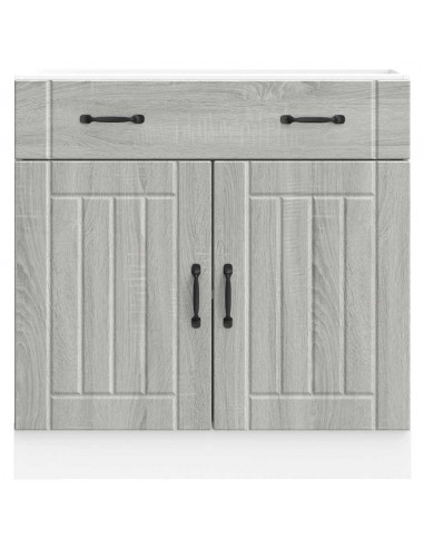 Base da Cucina Lucca Grigio Sonoma in Legno Multistrato