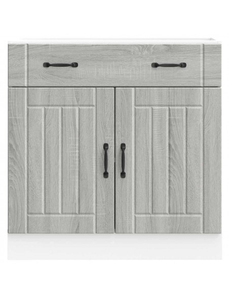Base da Cucina Lucca Grigio Sonoma in Legno Multistrato