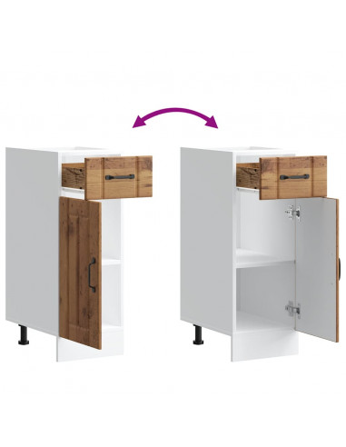 Base da Cucina Lucca Legno Antico in Legno Multistrato