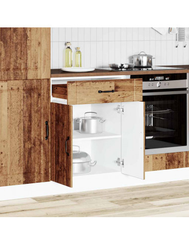 Base da Cucina Lucca Legno Antico in Legno Multistrato